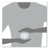 Lift n' Lock Plastic Hot Cup Lids, Fits 10 Oz Hot Cups, White, 1,000/Carton