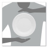 Concorde Foam Plate, 10.25" Dia, White, 125/Pack, 4 Packs/Carton