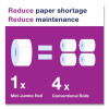 Advanced Jumbo Bath Tissue, Septic Safe, 2-Ply, 3.48" x 751 Ft, White, 12 Rolls/Carton