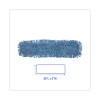 Dust Mop Head, Cotton/Synthetic Blend, 36 X 5, Looped-End, Blue