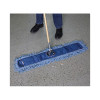 Dust Mop Head, Cotton/Synthetic Blend, 36 X 5, Looped-End, Blue