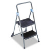 Commercial 2-Step Folding Stool, 300 Lb Capacity, 20.5 x 24.75 x 39.5, Gray