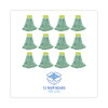 Ecomop Looped-End Mop Head, Recycled Fibers, Large Size, Green, 12/Carton