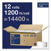 Advanced Jumbo Bath Tissue, Septic Safe, 1-Ply, 3.48" x 1,200 Ft, White, 12 Rolls/Carton
