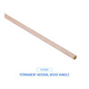 Handle/Deck Mops, #20 White Cotton Head, 54" Natural Wood Handle