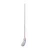 Handle/Deck Mops, #20 White Cotton Head, 54" Natural Wood Handle