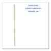 Threaded End Broom Handle, 0.94" Dia x 60", Natural