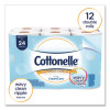 Clean Care Bathroom Tissue, Septic Safe, 1-Ply, White, 170 Sheets/Roll, 12 Rolls/Pack