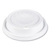 Cappuccino Dome Sipper Lids, Fits 12 Oz Hot Cups, Plastic, White, 1,000/Carton