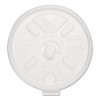 Lift n' Lock Plastic Hot Cup Lids, With Straw Slot, Fits 10 Oz To 14 Oz Hot Cups, Translucent, 100/Sleeve, 10 Sleeves/Carton