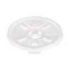 Lift n' Lock Plastic Hot Cup Lids, With Straw Slot, Fits 10 Oz To 14 Oz Hot Cups, Translucent, 100/Sleeve, 10 Sleeves/Carton