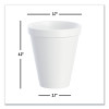 Foam Drink Cups, 12 Oz, Squat, White, 1,000/Carton