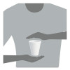 Foam Drink Cups, 12 Oz, Squat, White, 1,000/Carton