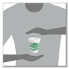 Horizon Hot/Cold Foam Drinking Cups, 12 Oz, White/Green, 25/Bag, 40 Bags/Carton