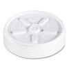 Plastic Lids For Foam Cups, Bowls And Containers, Vented, Fits 6 Oz To 14 Oz, White, 100/Pack, 10 Packs/Carton