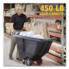 0.5 Cu Yd Brute Rotomolded Tilt Truck, 450 Lb Capacity, Black