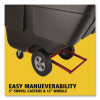 1 Cu Yd Brute Rotomolded Tilt Truck, 850 Lb Capacity, Black
