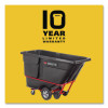 1 Cu Yd Brute Rotomolded Tilt Truck, 1,250 Lb Capacity, Black