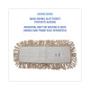 Industrial Dust Mop Head, Hygrade Cotton, 18 x 5, White