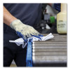 Industrial Paper Wiper, 4-Ply, 10 x 15.75, Unscented, Blue, 190 Wipes/Roll, 4 Roll/Carton
