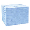 Industrial Paper Wiper, 4-Ply, 12.8 x 16.5, Unscented, Blue, 180/Carton