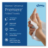 Premiere Folded Towels, 1-Ply, 7.8 x 12.4, White, 120/Pack, 25 Packs/Carton