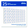 Premiere Folded Towels, 1-Ply, 9.4 x 12,4, White, 120/Pack, 25 Packs/Carton