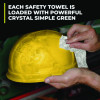 Safety Towels, 1-Ply, 10 x 12, White, Unscented, 75/Canister