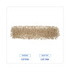 Industrial Dust Mop Head, Washable, Hygrade Cotton, 36 x 5, White