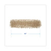 Industrial Dust Mop Head, Washable, Hygrade Cotton, 36 x 5, White