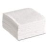 100% Recycled Napkins, 1-Ply, 11.5 x 12.5, White, 250/Pack, 12 Packs/Carton