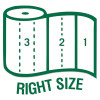 100% Recycled Paper Kitchen Towel Rolls, 2-Ply, 11 x 5.4, 156 Sheets/Roll, 24 Rolls/Carton