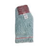 Echomop With Looped-End Wet Head, Cotton/Rayon/Synthetic, Large, Blue, 12/Carton