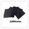 Cocktail Napkins, 2-Ply, 9 x 9, Black, 2,000/Carton