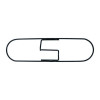 Clip-On Dust Mop Frame, 18 x 5, Zinc Plated, Black