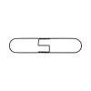 Clip-On Dust Mop Frame, 24 x 5, Zinc Plated, Black