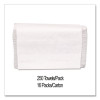 Folded Paper Towels, Multifold, 9 x 9.45, White, 250 Towels/Pack, 16 Packs/Carton