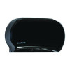 Jumbo Twin Toilet Tissue Dispenser, 20.25 x 6 x 12.25, Black