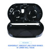 Jumbo Twin Toilet Tissue Dispenser, 20.25 x 6 x 12.25, Black