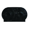 Jumbo Twin Toilet Tissue Dispenser, 20.25 x 6 x 12.25, Black