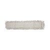 Disposable Dust Mop Head, Cotton/Synthetic Fibers, 48 x 5, White