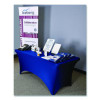 Igear Fabric Table Cover, Polyester/Spandex, 30 "x 72", Blue