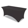 Igear Fabric Table Cover, Polyester/Spandex, 30" X 96", Black