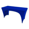 Igear Fabric Table Cover, Open Design, Polyester/Spandex, 30" X 72", Blue