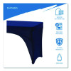 Igear Fabric Table Cover, Open Design, Polyester/Spandex, 30" X 72", Blue
