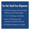 Fit Universal Touch Free Dispenser, 1 L, 4 X 5.4 X 11.2, Slate, 3/Carton
