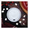 Cappuccino Dome Sipper Lids, Fits 12 Oz To 24 Oz Hot Cups, Plastic, White, 1,000/Carton