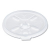 Lift n' Lock Plastic Hot Cup Lids With Straw Slot, Fits 12 Oz To 24 Oz Hot Cups, Plastic, Translucent, 100/Pack, 10 Packs/Ct