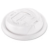 Optima Reclosable Lid, Fits 12 Oz To 24 Oz Hot Cups, Plastic, White, 100/Pack, 10 Packs/Carton