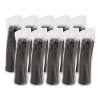 Optima Reclosable Lid, Fits 12 Oz To 24 Oz Hot Cups, Plastic, Black, 100/Pack, 10 Packs/Carton